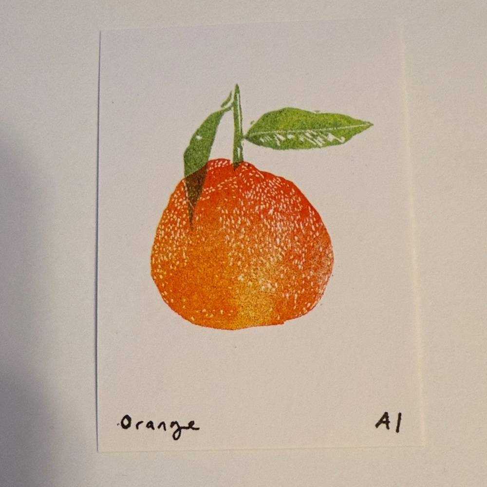 Ana Inciardi Mini Print, Orange